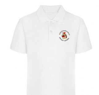 Doddinghurst Infants White Polo Twin Pack